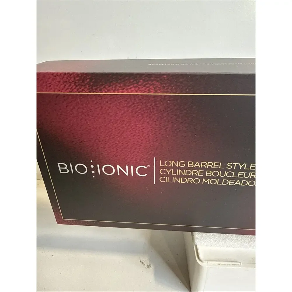 Bio Ionic Long Barrel 1” Curling Iron with Moisture Heat Technology